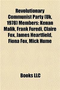 Revolutionary Communist Party (UK, 1978) Members