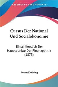 Cursus Der National Und Socialokonomie