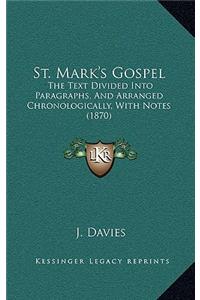 St. Mark's Gospel