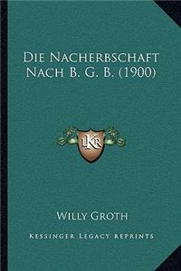 Nacherbschaft Nach B. G. B. (1900)