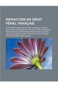 Infraction En Droit Penal Francais