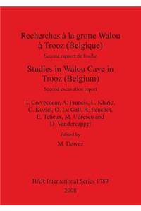 Recherches à la grotte Walou à Trooz (Belgique) / Studies in Walou Cave in Trooz (Belgium)