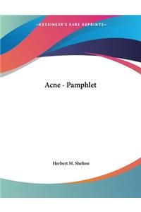 Acne - Pamphlet