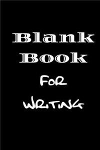 Blank Book For Writing
