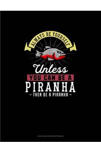 Always Be Yourself Unless You Can Be A Piranha Then Be A Piranha