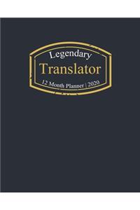 Legendary Translator, 12 Month Planner 2020
