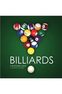 Billiards Calendar 2020