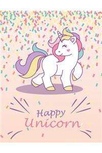 Cute Unicorn #16, Unicorn presents for a 4-year-old kid, Sketch Book for kids, Birthday Unicorn Gift for Girls
