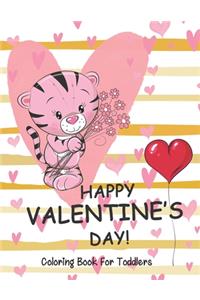 Happy Valentine's Day coloring book for toddlers