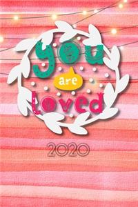 You are loved 2020: Terminplaner - Wochenkalender - Monatskalender für 2020 im praktischen Taschenformat und tollen "You are loved" Design