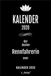 Kalender 2020 für Rennfahrer / Rennfahrerin