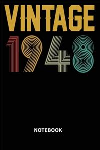 Vintage 1948 Notebook
