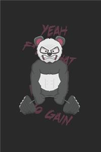 Panda Quotes Motivation Spruch Fitness Notizbuch