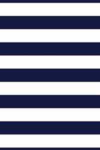 2020 Daily Planner Navy Blue White Stripes 388 Pages