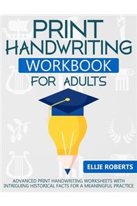 Print Handwriting Workbook for Adults