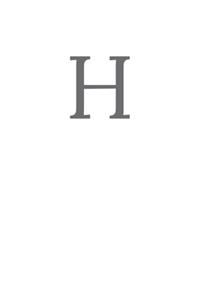 Buchstabe H Notizbuch