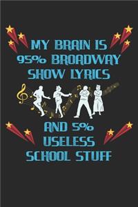My Brain Is 95% Broadway Show Lyrics And 5% Useless School Stuff