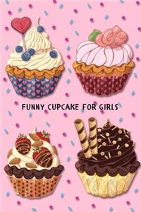 Funny cupcake notebook for girls