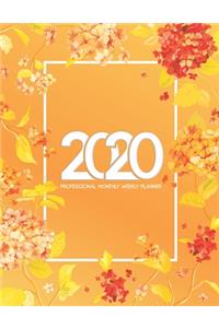 2020 Professional Monthly Weekly Planner