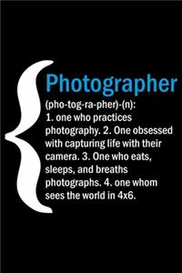 Photographer (pho-tog-ra-pher)-(n)