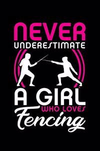 Never Underestimate a Girl Who Loves Fencing