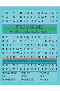 Brain game word search & puzzle book 35 puzzles specially designed to keep your brain young & sharp