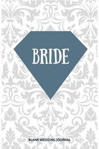 Bride Small Size Blank Journal-Wedding Planner&To-Do List-5.5