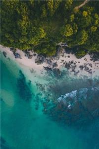 Beautiful Beach in the Philippines from Above Journal Blue Ocean