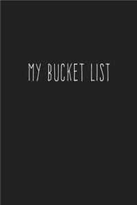 My Bucket List