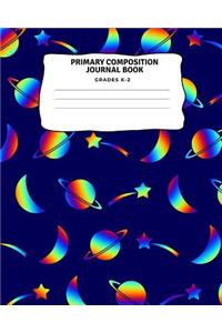 Space Galaxy Primary Composition Journal Notebook Grades K-2