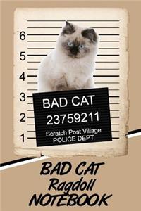 Bad Cat Ragdoll Notebook