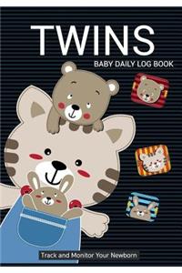 Twins Baby Daily Log Book Track and Monitor Your Newborn