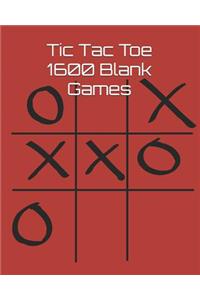 Tic Tac Toe 1600 Blank Games