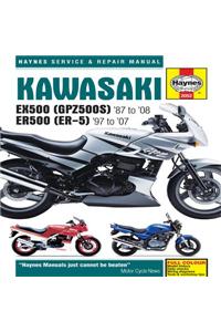 Haynes Kawasaki EX500 (GPZ500S) '87 to '08, ER500 (ER-5) '97 to '07