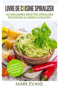 Livre de Cuisine Spiralizer