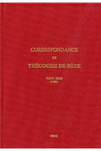 Correspondance de Theodore de Beze, Tome XXXI: (1590)