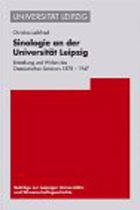 Sinologie an Der Universitat Leipzig