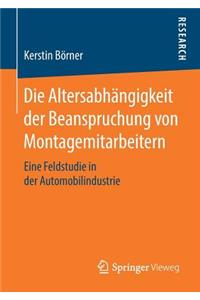 Die Altersabhängigkeit Der Beanspruchung Von Montagemitarbeitern