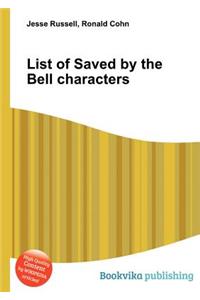 List of Saved by the Bell Characters