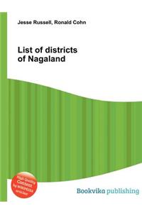List of Districts of Nagaland