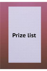 Prize List