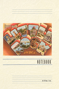 Vintage Lined Notebook Greetings from Little Rock