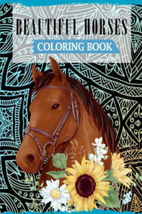 Beautiful Horses Coloring Book