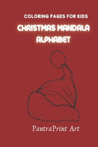 Christmas Mandala Alphabet Coloring Book for Kids