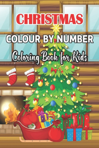 Christmas Colour By Number Coloring Book for Kids