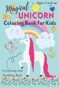 Magical Unicorn Coloring Book For Kids