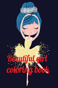 Beautiful girl coloring book