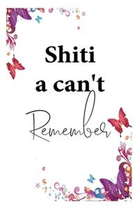 Shit I Can't Remember logbook