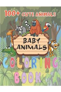 100+ Cute Baby Animals coloring book