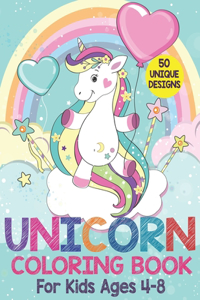 Unicorn Coloring Book For Kids Ages 4-8